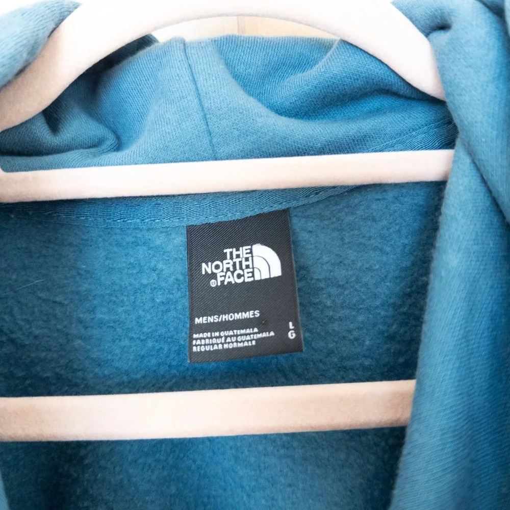 The North Face Mens Hoodie Sweatshirt Size L Blue Logo‎ Athleisure Gorpcore